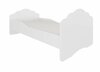 Lastevoodi ADRK Furniture Casimo, 70 x 140 cm, koos madratsiga, valge