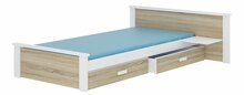 Lastevoodi ADRK Aldex Shelf, voodipesukastiga, ilma madratsita, 90 x 200 cm, pruun