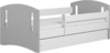Lastevoodi Kocot Kids Classic 2, 80 x 140 cm, madratsiga, valge/hall