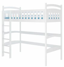 Narivoodi ADRK Furniture Miago, 80 x 180 cm, valge, koos madratsiga