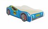 Lastevoodi ADRK Furniture Batcar, 70 x 140 cm, sinine, koos madratsiga