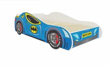 Lastevoodi ADRK Furniture Batcar, 70 x 140 cm, sinine, koos madratsiga