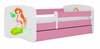 Lastevoodi Kocot Kids BabyDreams Pink Mermaid, voodikastiga, madratsiga, 80 x 180 cm, roosa