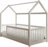 Lastevoodi ADRK Furniture Graja House, 90 x 200 cm, ilma voodipesukastita, ilma madratsita, valge