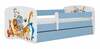 Lastevoodi Kocot Kids BabyDreams Blue animals, 80 x 160 cm, voodipesukastiga, madratsiga, sinine