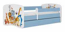Lastevoodi Kocot Kids BabyDreams Blue animals, 80 x 160 cm, voodipesukastiga, madratsiga, sinine