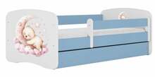 Lastevoodi Kocot Kids Dream, 80 x 180 cm, voodipesukastiga, madratsiga, sinine/valge