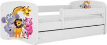Lastevoodi Kocot Kids Babydreams Zoo, 80 x 160 cm, ilma voodipesukastita, madratsiga, valge