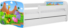 Lastevoodi Kocot Kids Babydreams Safari, 70 x 140 cm, voodipesukastiga, madratsiga, valge