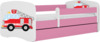 Lastevoodi Kocot Kids Babydreams Fire Brigade, 80 x 180 cm, roosa, voodipesukastiga, madratsiga