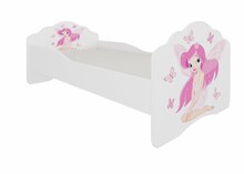 Lastevoodi ADRK Furniture Casimo Girl with Wings, 80 x 160 cm, madratsiga, valge