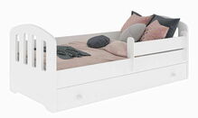 Lastevoodi Kobi Meble Felix, 160 x 80 cm, sahtliga, madratsiga, valge