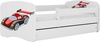 Lastevoodi Kocot Kids Babydreams Racing Car, 80 x 180 cm, voodipesukastiga, ilma madratsita, valge