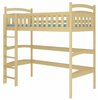 Narivoodi ADRK Furniture Miago, koos madratsiga, 90 x 200 cm, heledapruun