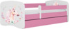 Lastevoodi Kocot Kids Babydreams Horse, roosa, voodipesukastiga, madratsiga, 80 x 160 cm