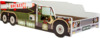 Lastevoodi Bonideco Riko, koos madratsiga, 146 x 74 x 38 cm, militaarveok