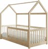 Lastevoodi ADRK Furniture Graja House, madratsiga, 80 x 180 cm, pruun