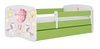 Lastevoodi Kocot Kids Balloon, 80 x 180 cm, voodipesukastiga, madratsiga, valge/roheline