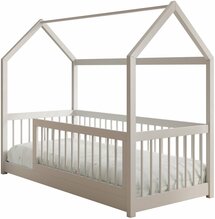 Lastevoodi ADRK Furniture Graja House, madratsiga, 80 x 180 cm, valge