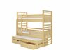 Narivoodi ADRK Furniture Hippo, 80 x 180 cm, madratsiga, pruunikas