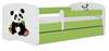 Lastevoodi Kocot Kids BabyDreams Green panda 2, sahtliga, ilma madratsita, 80 x 180 cm, valge/roheline