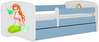 Lastevoodi Kocot Kids BabyDreams Mermaid, 70 x 140 cm, ilma voodipesukastita, madratsiga, sinine/valge