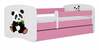 Lastevoodi Kocot Kids BabyDreams Pink panda 2, 80 x 180 cm, voodipesukastiga, ilma madratsita, valge/roosa