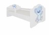 Lastevoodi ADRK Furniture Casimo Blue Bear, madratsiga, 70 x 140 cm, valge