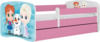 Lastevoodi Kocot Kids Babydreams Frozen Land, 70 x 140 cm, roosa, voodipesukastiga, madratsiga