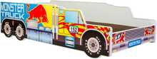 Lastevoodi Bonideco Riko, monsterauto, koos madratsiga, 146 x 74 x 38 cm