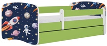 Lastevoodi Kocot Kids BabyDreams Green cosmos, sahtliga, ilma madratsita, valge/roheline