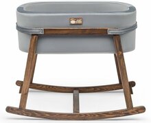 Beebihäll Kalune Design Hier Cradle, 90x70x58 cm, hall/pähkel, ilma voodipesukastita, madratsiga