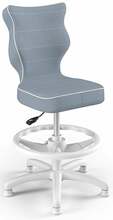 Lastetool Entelo Petit, jalatoega, 37 x 35 x 95 cm, sinine/valge