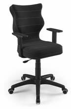 Laste töötool Entelo Duo, ergonoomiline, 40 x 42.5 x 89.5 - 102.5 cm, must