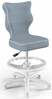Lastetool Entelo Petit, jalatoega, 33.5 x 30 x 89.5 cm, sinine/valge