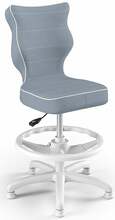 Lastetool Entelo Petit, jalatoega, 33.5 x 30 x 89.5 cm, sinine/valge