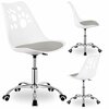 Laste reguleeritava kõrgusega pöördtool Springos HF0040, 58 x 48.5 x 80-90 cm, valge