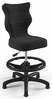 Laste töötool Entelo Petit Velvet 17, 30 x 55 x 76.5 - 89.5 cm, antratsiit/must