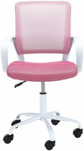 Laste töötool Akord Furniture Factory OCFD-6/W-P, 47 x 46 x 81-93 cm, valge/roosa