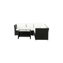 Aiamööbli komplekt Venture Design Haiti, 194x194 cm, must