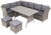Aiamööbli komplekt Patio Gabrielle, 8-kohaline, hall/pruun