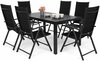 Aiamööbli komplekt Home & Garden Ibiza, 6-kohaline, must