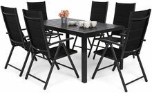 Aiamööbli komplekt Home & Garden Ibiza, 6-kohaline, must