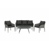 Aiamööbli komplekt Venture Home Spoga, 75x79x72 cm, must