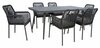 Aiamööblikomplekt Home4you Hela, K211731, laud ja 6 tooli, hall