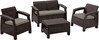 Välimööblikomplekt Keter Corfu Set, 223201, 4-kohaline, pruun