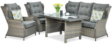 Aiamööbli komplekt Black Red White Trivento Dining, 1-5 kohta, hall