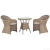 Aiamööblikomplekt Home4you Toscana, K10525, laud ja 2 tooli, beež