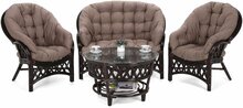 Aiamööbli komplekt Home & Garden Diego, pruun/cappuccino, 3-4 kohta