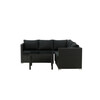 Õuemööblikomplekt Venture Design Kuba, 180x180 cm, must